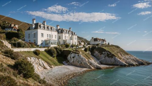 Elegant Coastal House with Breathtaking English Channel Views