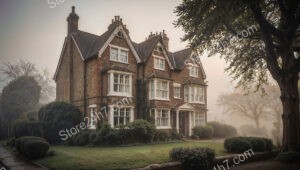 Charming Victorian Family Home in London Morning Fog