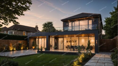 Charming Family Home Near London During Sunset