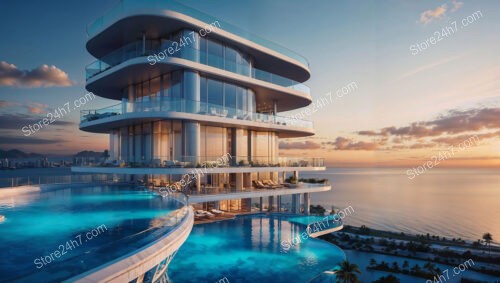 Sunset Dreams at Modern Oceanfront Luxury Condo