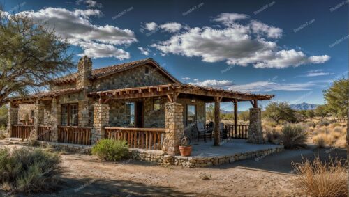 Quaint Stone Ranch House with Mountain Views
