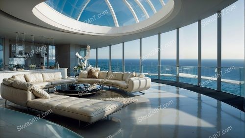 Elegant Coastal Penthouse with Panoramic Ocean View