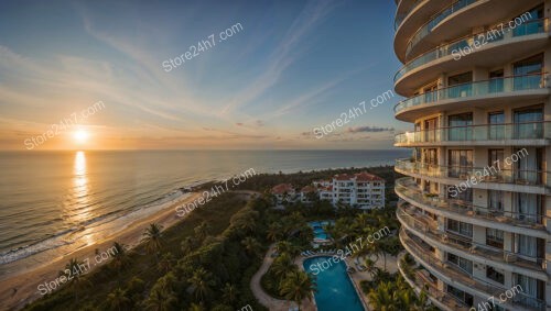 Sunset Serenity at Coastal Luxury Condominiums