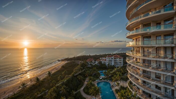 Sunset Serenity at Coastal Luxury Condominiums