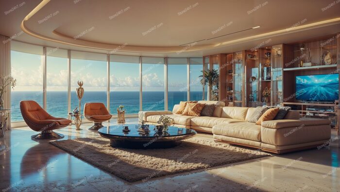 Opulent Ocean View Condo Blends Comfort with Elegance