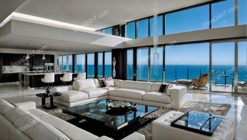 Luxurious Beachfront Penthouse with Panoramic Ocean View