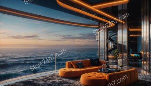 Sleek Coastal Condo Design with Panoramic Ocean View