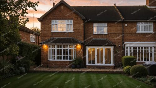 Charming Family Home Near London at Sunset