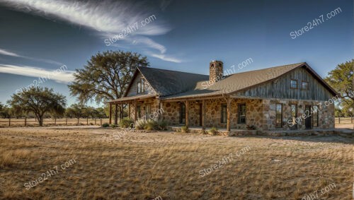 Charming Stone Ranch House with Expansive Countryside Views