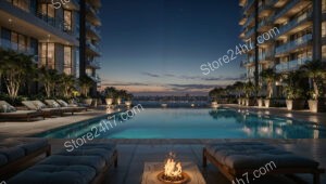 Twilight Elegance at Seaside Luxury Condominium Retreat