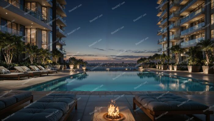 Twilight Elegance at Seaside Luxury Condominium Retreat