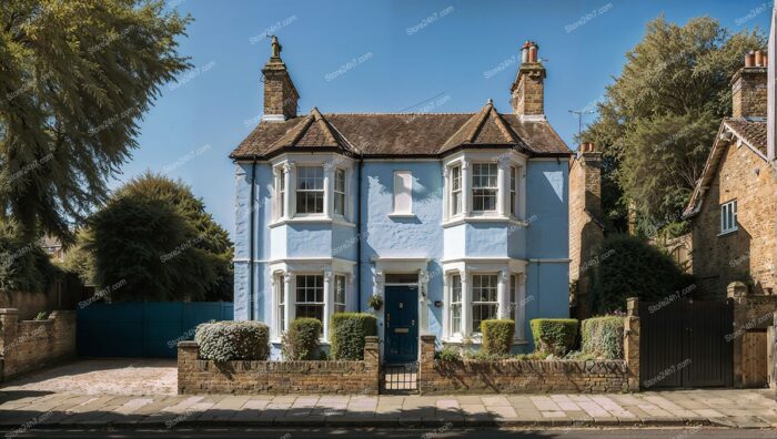 Charming Blue House in Central London Neighbourhood