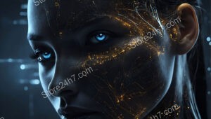 AI Awakening: The Glowing Eyes of Future Intelligence