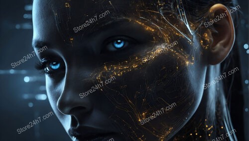 AI Awakening: The Glowing Eyes of Future Intelligence