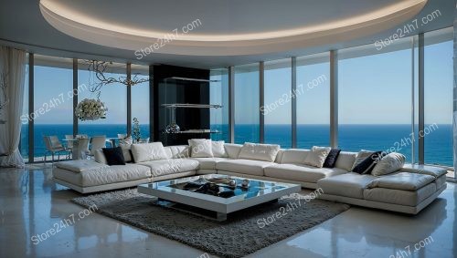 Luxurious Penthouse with Expansive Ocean View and Modern Decor