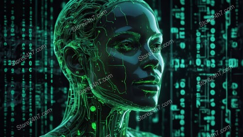 AI Luminescence: The Green Glow of Intelligence