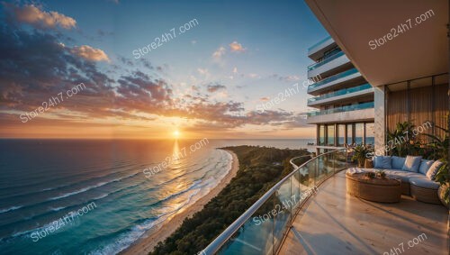 Sunset Serenity in Modern Coastal Luxury Condo Vista