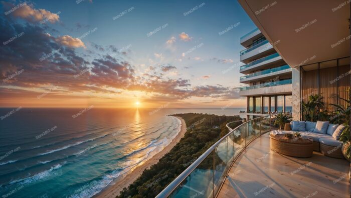 Sunset Serenity in Modern Coastal Luxury Condo Vista