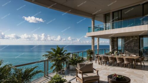 Luxurious Ocean View Condo Terrace Overlooking the Sea