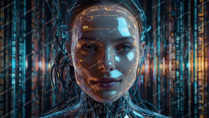 Future AI Interface: Merging Humanity and Advanced Technology