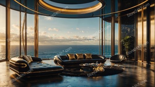 Sunset Views in a Luxurious Coastal Apartment Oasis