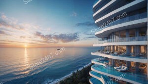 Sunrise Splendor at a Serene Oceanfront Luxury Condo