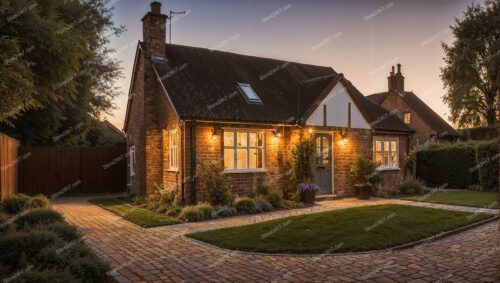 A Cosy Countryside English Home at Sunset