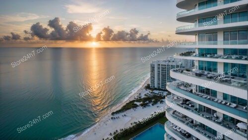 Sunrise Serenity at Modern Oceanfront Luxury Condos