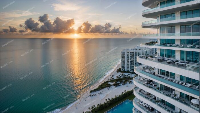 Sunrise Serenity at Modern Oceanfront Luxury Condos