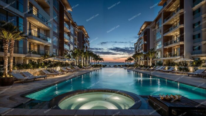 Twilight Harmony at a Luxurious Oceanfront Condo Resort