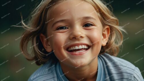 Pure Joy: A Child's Heartwarming Smile Captured