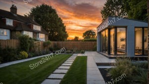 Sunset Serenity: Modern Family Home Near London