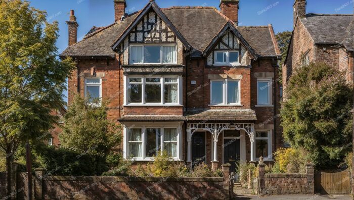 Historic Three-Story House in English Town