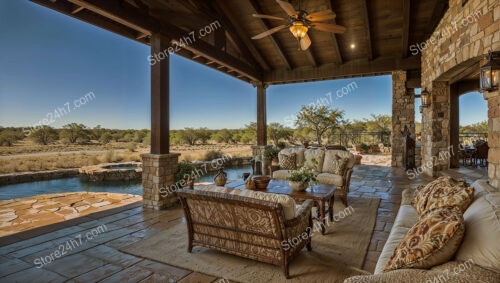 Elegant Outdoor Living Space at Classic Ranch