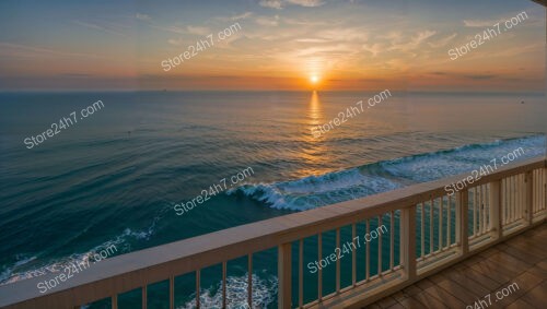 Sunrise Splendor from Coastal Balcony with Ocean View