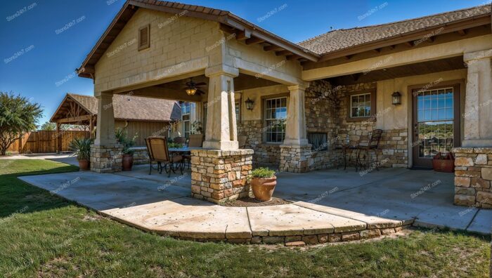 Charming Stone Ranch House with Cozy Covered Patio