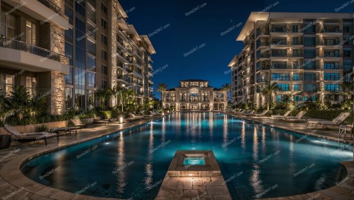 Twilight Serenity at an Upscale Coastal Condo