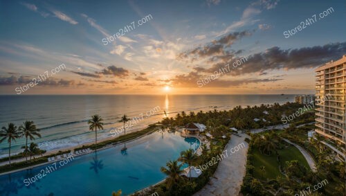 Sunset Serenity at Exclusive Beachfront Luxury Condos
