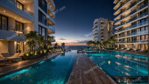 Sunset Paradise at Luxurious Coastal Condo Complex