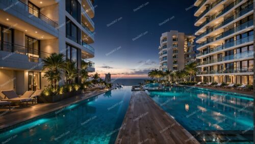 Sunset Paradise at Luxurious Coastal Condo Complex