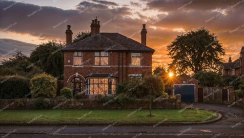 Stunning Sunset Over Manchester Family Home: UK Property
