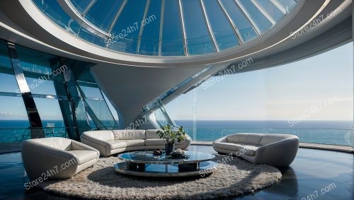 Luxurious Coastal Penthouse with Stunning Ocean View Design