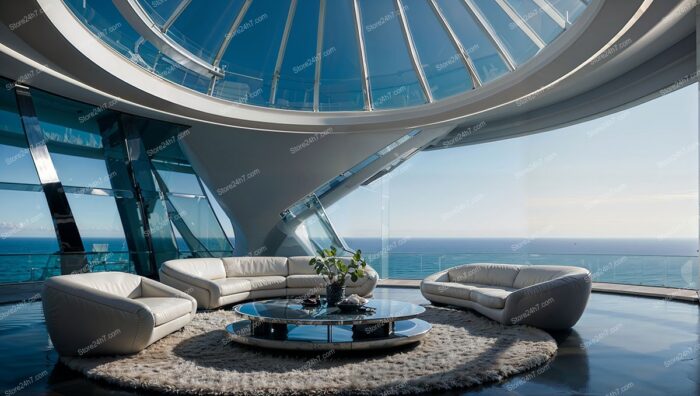 Luxurious Coastal Penthouse with Stunning Ocean View Design