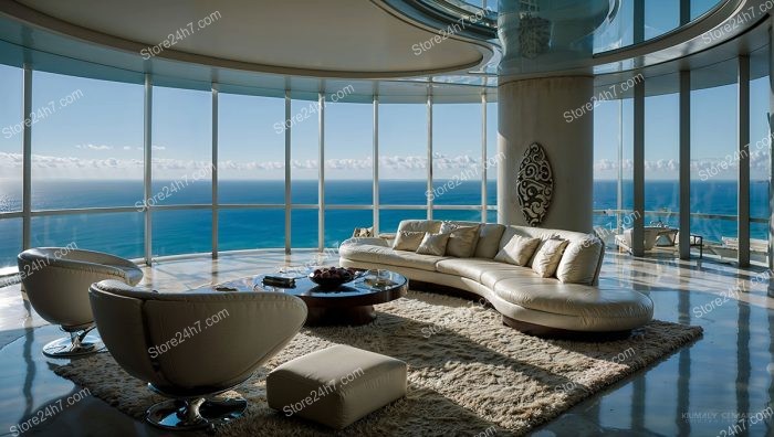 Serene Luxury: Coastal Penthouse with Stunning Ocean View