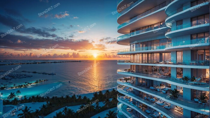 Sunset Dreams: Luxurious Coastal Living Overlooking the Ocean