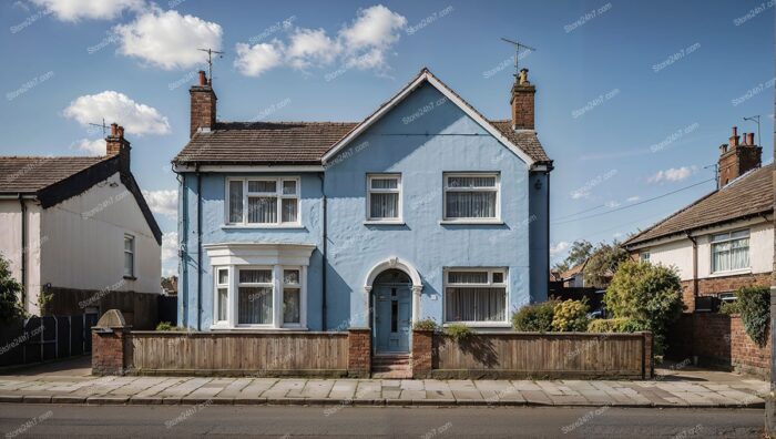 British Family House in Liverpool Suburb