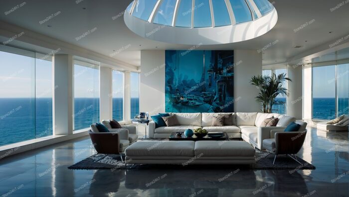 Modern Penthouse Oasis with Expansive Ocean View