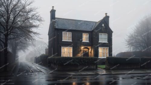 Misty Evening in Classic London Family Home