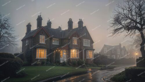 Elegant Family Home in Classic UK Fog