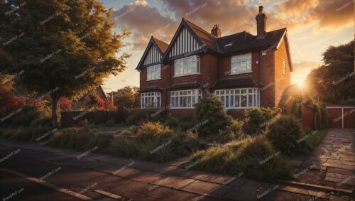 Charming Manchester House at Sunset: UK Property Delight